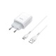 Зарядное устройство HOCO C72A Glorious single port charger set(Type-C) White (6931474713018)