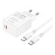 Зарядное устройство BOROFONE BA77A charger set (Type-C to Type-C) White (BA77AССW)