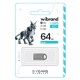 USB флеш накопитель Wibrand 64GB lynx Silver USB 2.0 (WI2.0/LY64M2S)