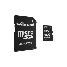 Карта памяти Wibrand 8GB microSD class 4 (WICDC4/8GB-A)