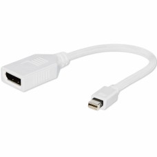 Перехідник mini DisplayPort to DisplayPort Cablexpert (A-mDPM-DPF-001-W)