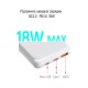 Батарея універсальна ColorWay 10 000 mAh Slim (USB QC3.0 + USB-C Power Delivery 18W) White (CW-PB100LPG3WT-PD)