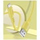 Дата кабель USB 2.0 AM to Lightning 1.0m soft silicone yellow ColorWay (CW-CBUL043-Y)