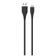 Зарядное устройство ColorWay 1USB Quick Charge 3.0 (18W) black + cable Lightning (CW-CHS013QCL-BK)