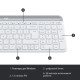 Комплект Logitech MK470 Slim Wireless UA Off-White (920-009205)