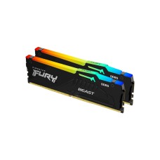 Модуль памяти для компьютера DDR5 64GB (2x32GB) 4800 MHz FURY Beast RGB Kingston Fury (ex.HyperX) (KF548C38BBAK2-64)