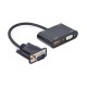 Перехідник Cablexpert VGA to HDMI/VGA+audio 3.5mm (A-VGA-HDMI-02)