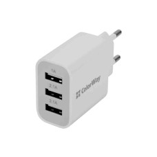 Зарядное устройство ColorWay 3USB 3.1A white OEM (OEM_CW-CHS003-WT)