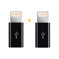 Переходник MicroUSB to Lightning AC-030 2 pcs XoKo (XK-AC030-BK2)