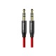 Кабель мультимедийный Jack 3.5mm Yiven M30 M/M 1m red-black Baseus (CAM30-B91)