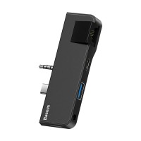 Док-станція USB3.1 Type-C+3.5mm --> HDMI/USB 3.0/Type-C/3.5mm Чорна Baseus for Surface Go