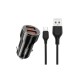 Зарядное устройство XO CC48 Smart Metal 2USB + cable MicroUSB (XO-CC48m-BK)