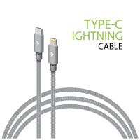 Дата кабель USB-C to Lightning 1.0m CBGNYTL1 30W Grey Intaleo (1283126559587)