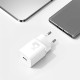 Зарядное устройство Baseus 1xUSB 25W (USB-C) + Cable Type-C white (TZCCSUP-L02)