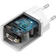 Зарядное устройство Baseus 1xUSB 25W (USB-C) + Cable Type-C white (TZCCSUP-L02)