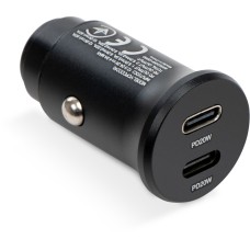 Зарядное устройство Vinga 40W PD 2xUSB-C (20W+20W) Car Charger (VCPCCCC40)