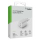 Зарядное устройство Belkin 45W 2хUSB-С GAN PD PPS white (WCH011VFWH)