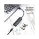 Концентратор Vention USB 3.0 to 3хUSB 3.0/RJ45 Gigabit black (CHNBB)