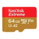 Карта памяти SanDisk 64GB microSD class 10 UHS-I Extreme For Action Cams and Dro (SDSQXAH-064G-GN6AA)