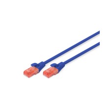 Патч-корд 10м, CAT 6 UTP, AWG 26/7, Cu, LSZH, blue Digitus (DK-1617-100/B)