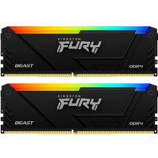 Модуль памяти для компьютера DDR4 16GB (2x8GB) 3733 MHz Beast RGB Kingston Fury (ex.HyperX) (KF437C19BB2AK2/16)