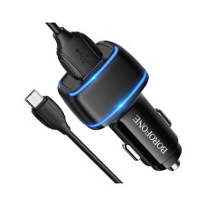 Зарядное устройство BOROFONE BZ14 Max dual port (Micro) USB Black (BZ14MB)