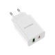 Зарядное устройство BOROFONE BA56A Lavida dual port PD20W+QC3.0 charger White (BA56AW)