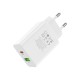 Зарядное устройство BOROFONE BA56A Lavida dual port PD20W+QC3.0 charger White (BA56AW)