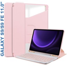 Чехол для планшета BeCover Keyboard 360° Rotatable Samsung Tab S9 (SM-X710/SM-X716)/S9 FE (SM-X510/SM-X516B) 11.0" Pink (710430)