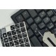 Наклейка на клавиатуру BestKey непрозрачная чорная, 76, серебристый (BKU13SIL/011)