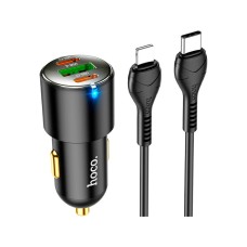 Зарядное устройство HOCO N26 2xType-C, USB-A Black (6931474765192)