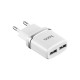 Зарядное устройство HOCO C12 Smart dual USB (Micro cable)charger set White (6957531047773)