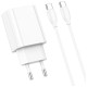 Зарядний пристрій BOROFONE BA65A charger set (Type-C to Type-C) White (BA65ACCW)