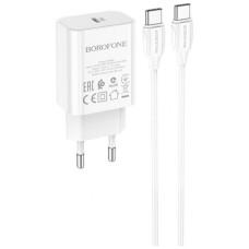 Зарядное устройство BOROFONE BA65A charger set (Type-C to Type-C) White (BA65ACCW)