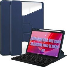 Чехол для планшета BeCover Keyboard 360° Rotatable Lenovo Tab M11 (2024) TB-TB330FU/Xiaoxin Pad 11 (2024) 11" Deep Blue (711075)