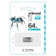 USB флеш накопитель Wibrand 64GB Ant Silver USB 3.2 Gen 1 (USB 3.0) (WI3.2/AN64M4S)