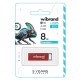 USB флеш накопичувач Wibrand 8GB Chameleon Red USB 2.0 (WI2.0/CH8U6R)