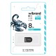 USB флеш накопитель Wibrand 8GB Scorpio Black USB 2.0 (WI2.0/SC8M3B)