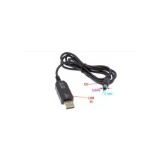 Кабель питания Преобразователь напряжения DC 5V to 12V (inp:USB 5V/2Amax-outp:DC-male 5,5x2,1 12V/1Amax) RCI (C512)