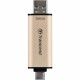 USB флеш накопитель Transcend 256GB JetFlash 930 Gold-Black USB 3.2/Type-C (TS256GJF930C)