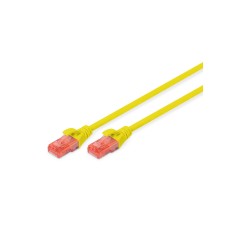 Патч-корд 3м, CAT 6 UTP, AWG 26/7, Cu, LSZH, yellow Digitus (DK-1617-030/Y)