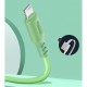 Дата кабель USB 2.0 AM to Lightning 1.0m soft silicone green ColorWay (CW-CBUL042-GR)