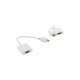 Переходник HDMI M to VGA F (с кабелями аудио и питания от USB) ST-Lab (U-990 white)