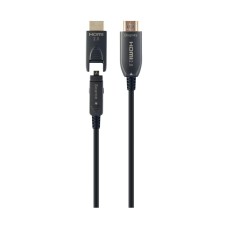 Кабель мультимедийный HDMI to HDMI 50.0m AOC V.2.0, 4K 60Hz Gold Cablexpert (CCBP-HDMID-AOC-50M)