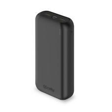 Батарея универсальная Celly Energy 20000mAh Inp:USB-C/Micro-USB, Out:USB-A*2(5V/2.1A) black (PBE20000BK)