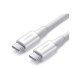 Дата кабель USB-C to USB-C 1.0m US300 20V/5A 100W White Ugreen (60551)