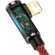 Дата кабель USB 2.0 AM to Lightning 1.0m CACS 2.4A 90 Legend Series Elbow Red Baseus (CACS000009)