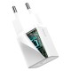 Зарядний пристрій Baseus Super Si 1C 20W With Simple Wisdom Data Cable Type-C/iP White (TZCCSUP-B02)