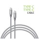 Дата кабель USB-C to USB-C 1.0m CBGNYTT1 60W Grey Intaleo (1283126559501)