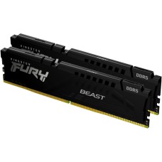 Модуль памяти для компьютера DDR5 64GB (2x32GB) 5200 MHz Beast Black Kingston Fury (ex.HyperX) (KF552C36BBEK2-64)